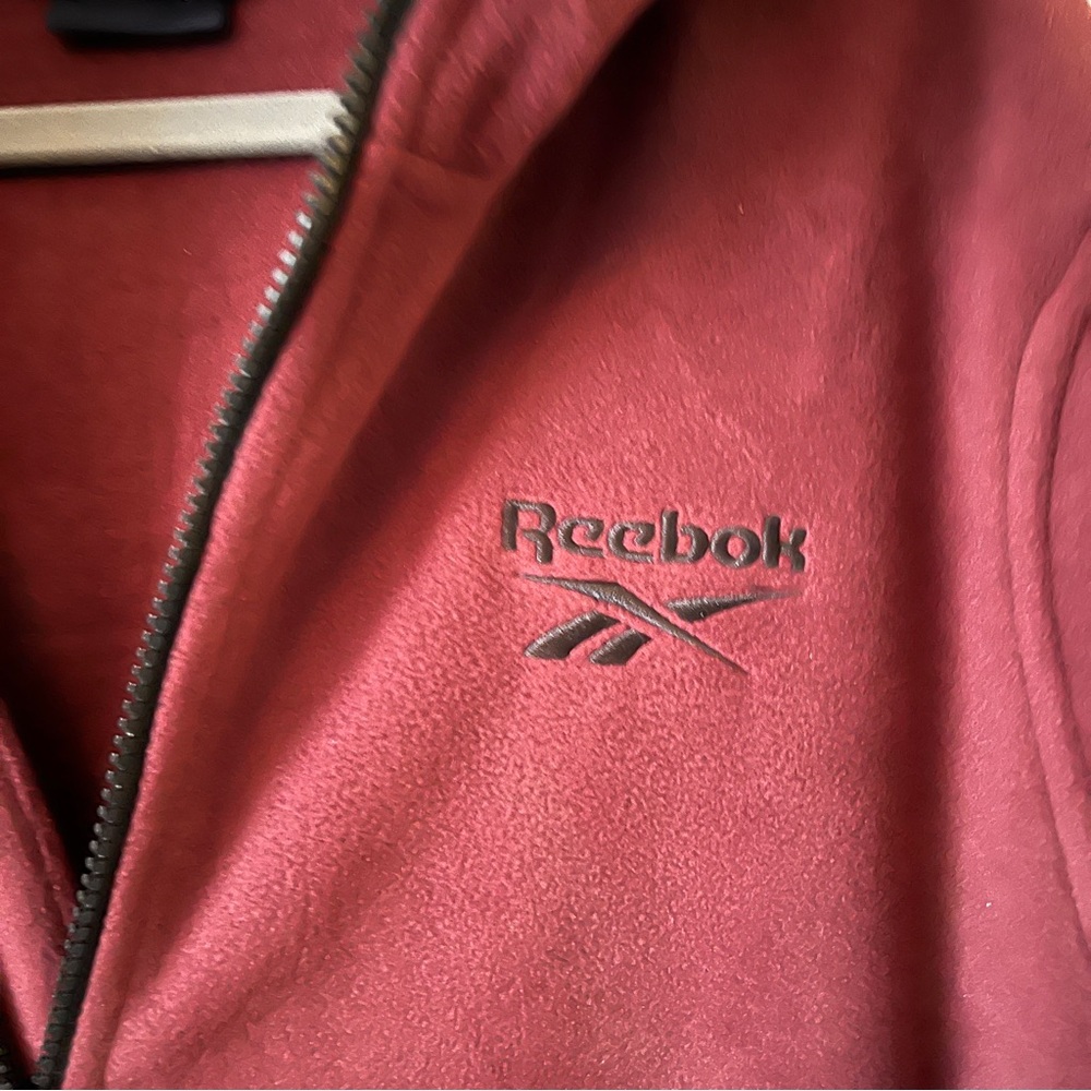 Reebok Full Zip Polar Fleece Hoodie Jacket size L | NWT - Picture 8 of 10